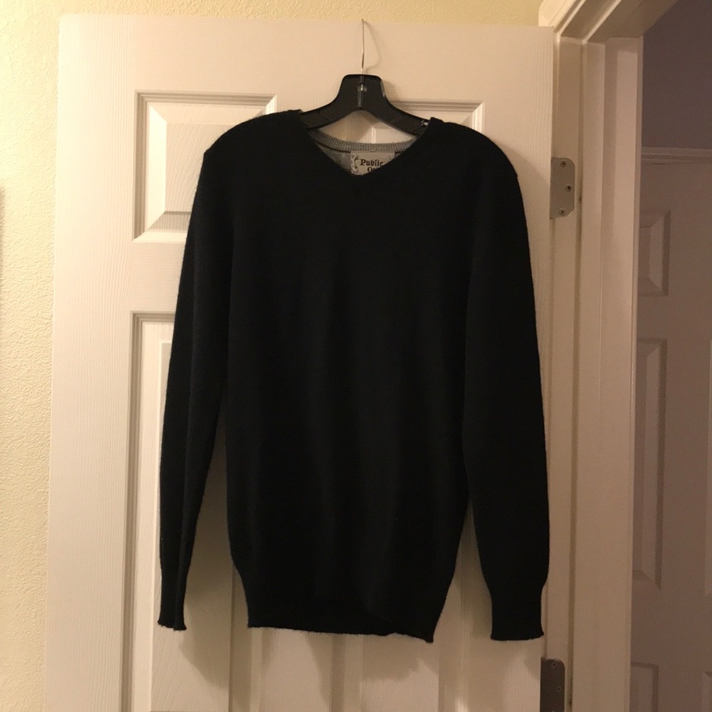 Men’s Cashmere Sweater Black